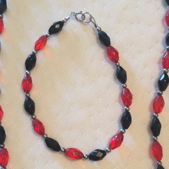 Matching bracelet and necklace. Hand made. - Picture 2 of 2